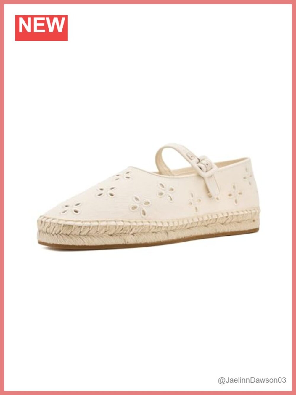 Loeffler Randall Clover Espadrille Cotton Upper Square Toe Buckle